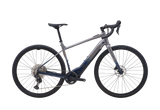 Gray electric bicycle on a white background